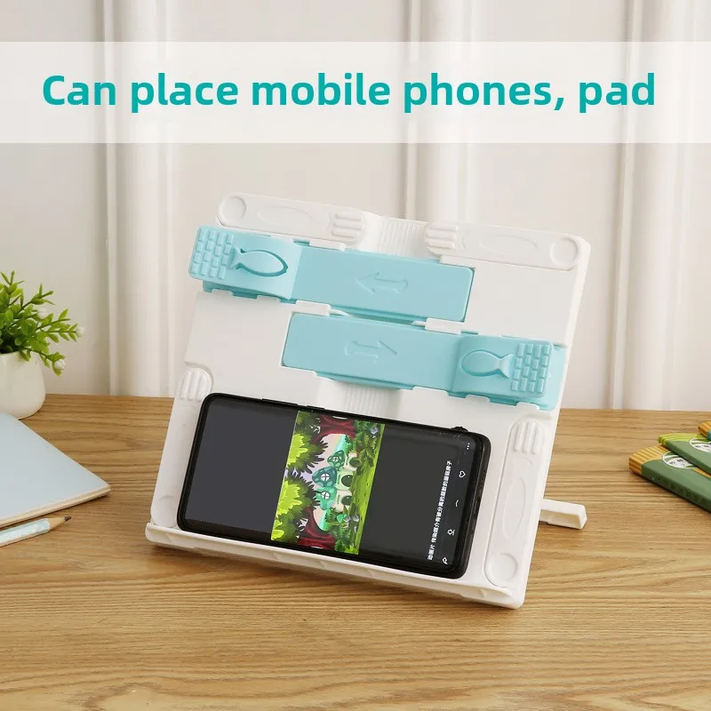 حامل قراءة بلوري، رف كتب قابل للطي، حامل قراءة محمول، حامل كتب سطح المكتب