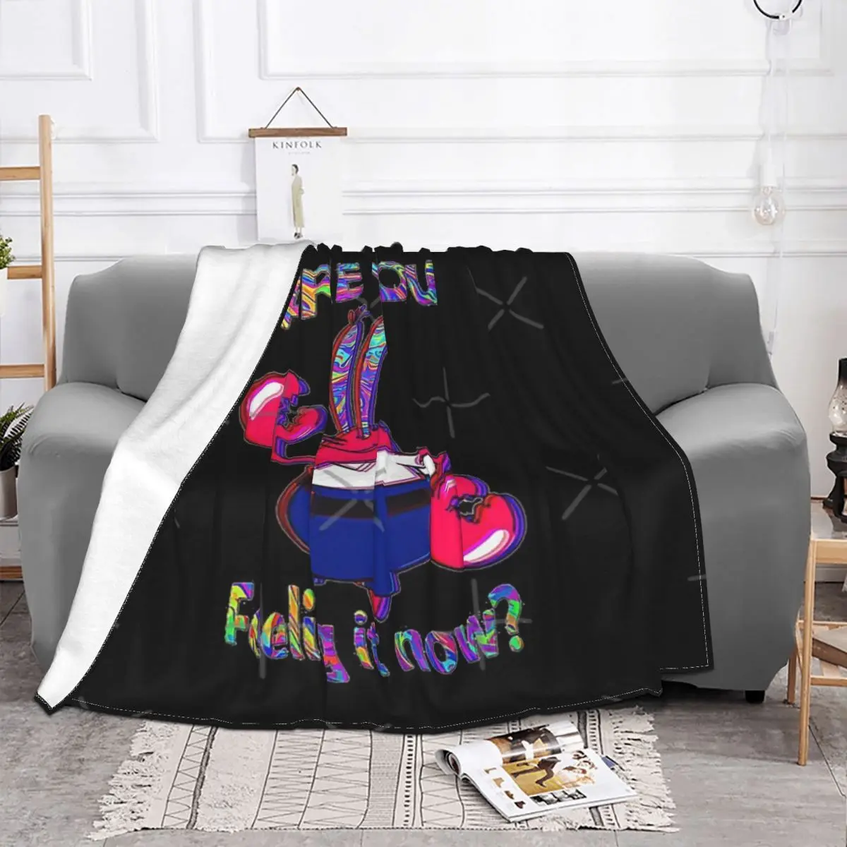 Mr Krabs Anime Bed Blankets Quilt For Bed Home And Decoration Throw Blanket