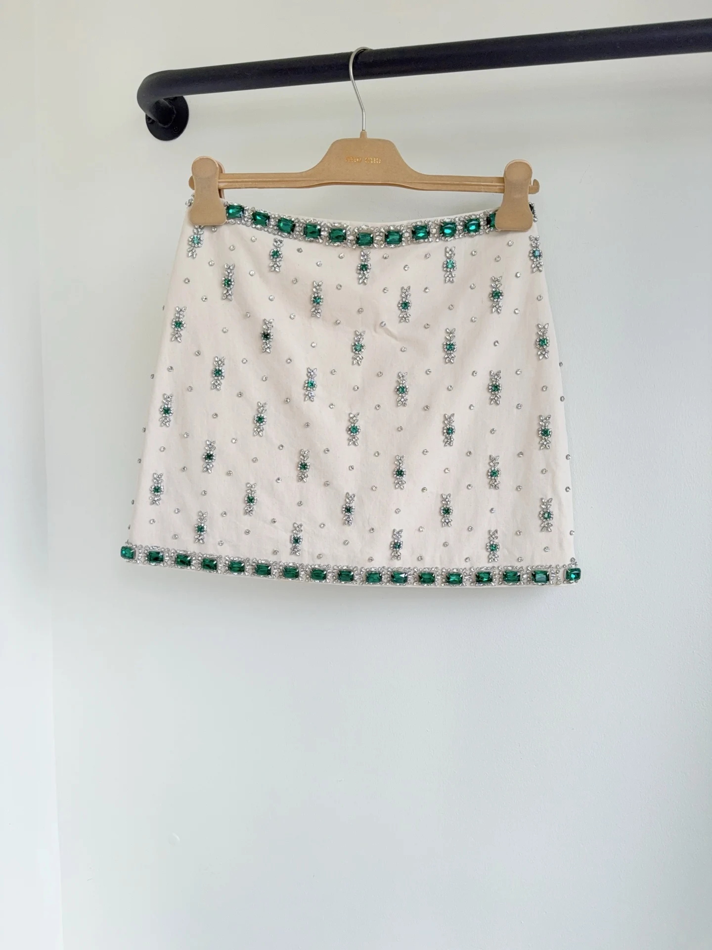 2026 Spring/Summer New Heavy Industry Customized Fabric Handmade Nail Drill Half Skirt
