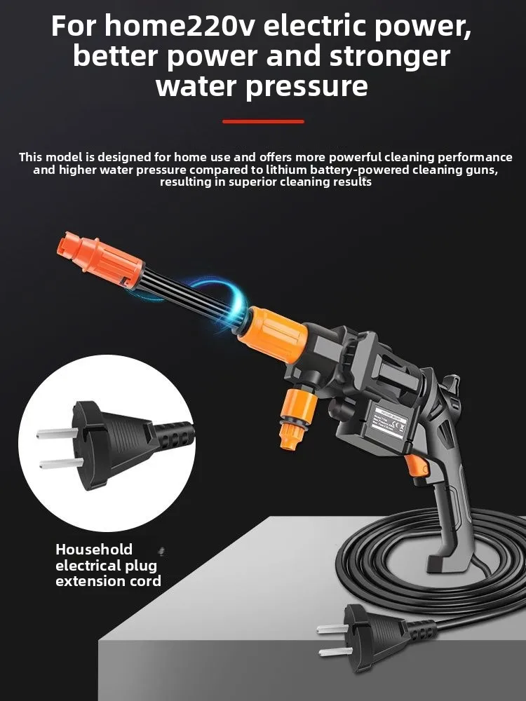 

220V Plug-in Air Conditioner Cleaning Machine Household High Pressure Car Washing Machine Handheld Portable Cleaning Water Gun