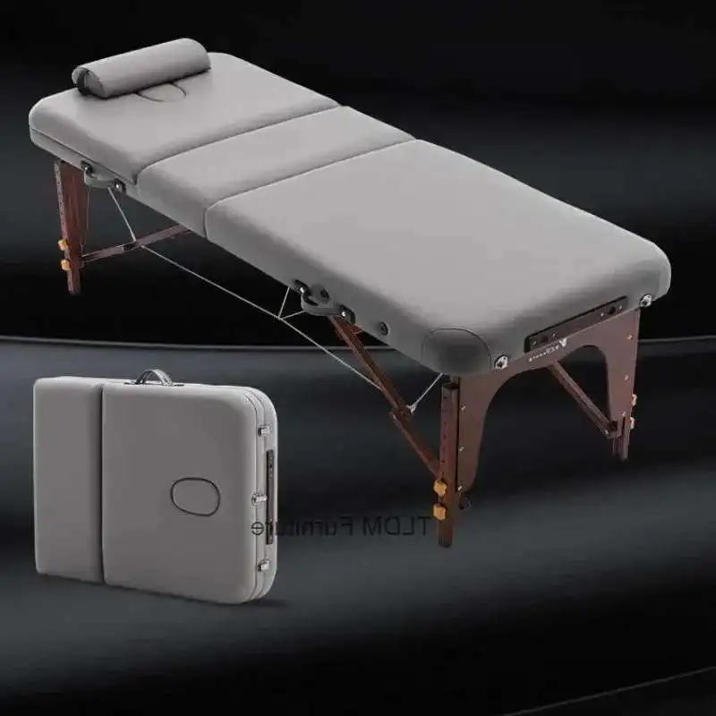 Nordic Speciality Salon Folding Massage Portable Table Commercial Massage Salon Spa Furniture Beauty Wooden Tattoo Bed Beds f l
