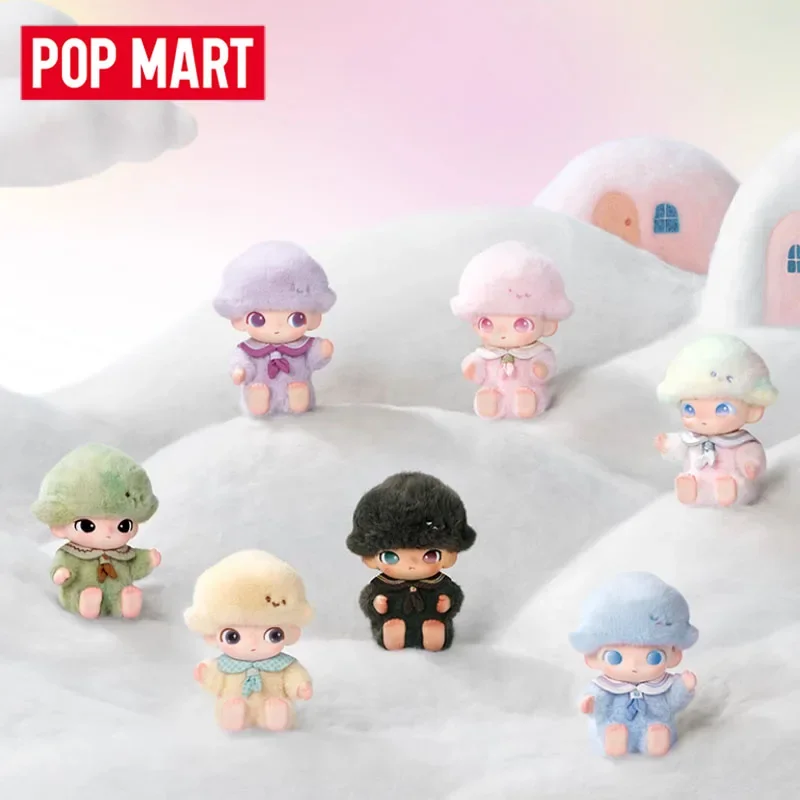POP MART DIMOO ชุดนิตยสารแห่งชีวิตใหม่-จี้ตุ๊กตาไวนิล ของเล่นเทรนดี้แบบกล่องสุ่ม ของเล่นแอคชั่นฟิกเกอร์เซอร์ไพรส์