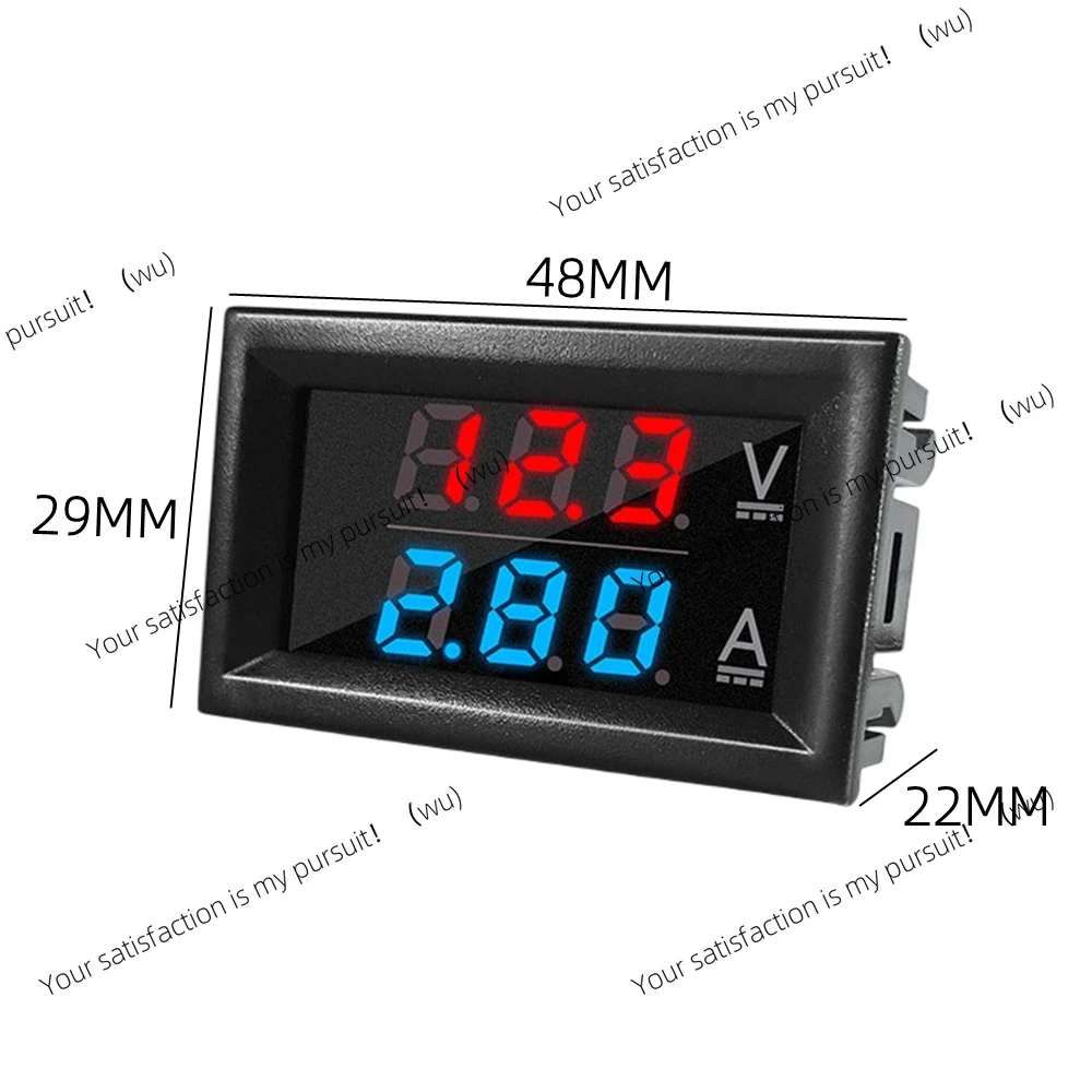 ZOCI-DC0-100V 10A  LED Digital Voltmeter Ammeter Car Motocycle Voltage Current Meter Volt Detector Tester Monitor Panel