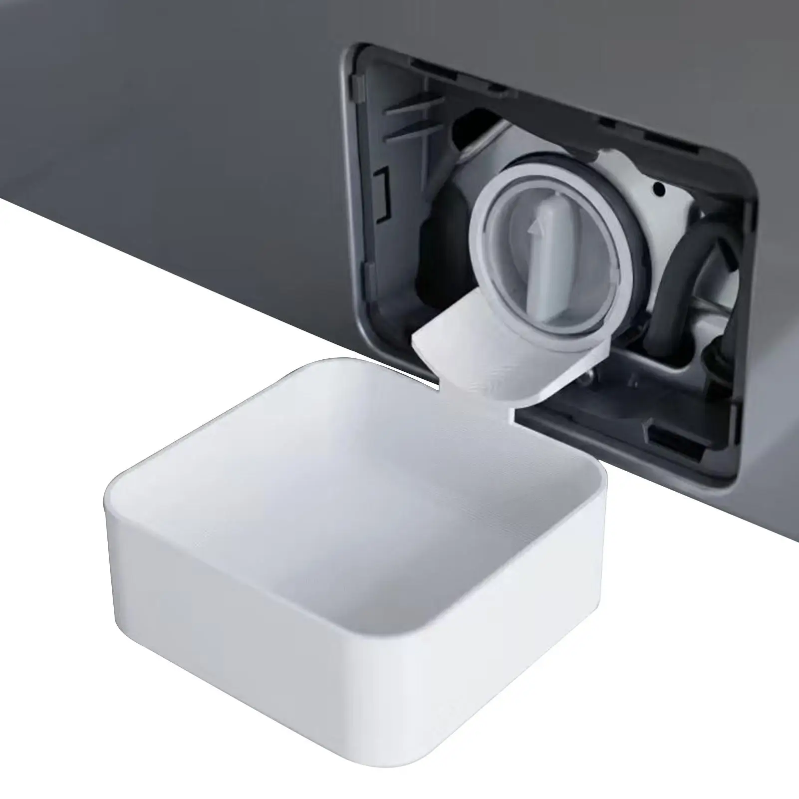 Washer Drain Pan Leak-Proof Tight Fit Easy Install Front Load Washer Water Catch Tray for Basement Apartment Mobile Home Garage