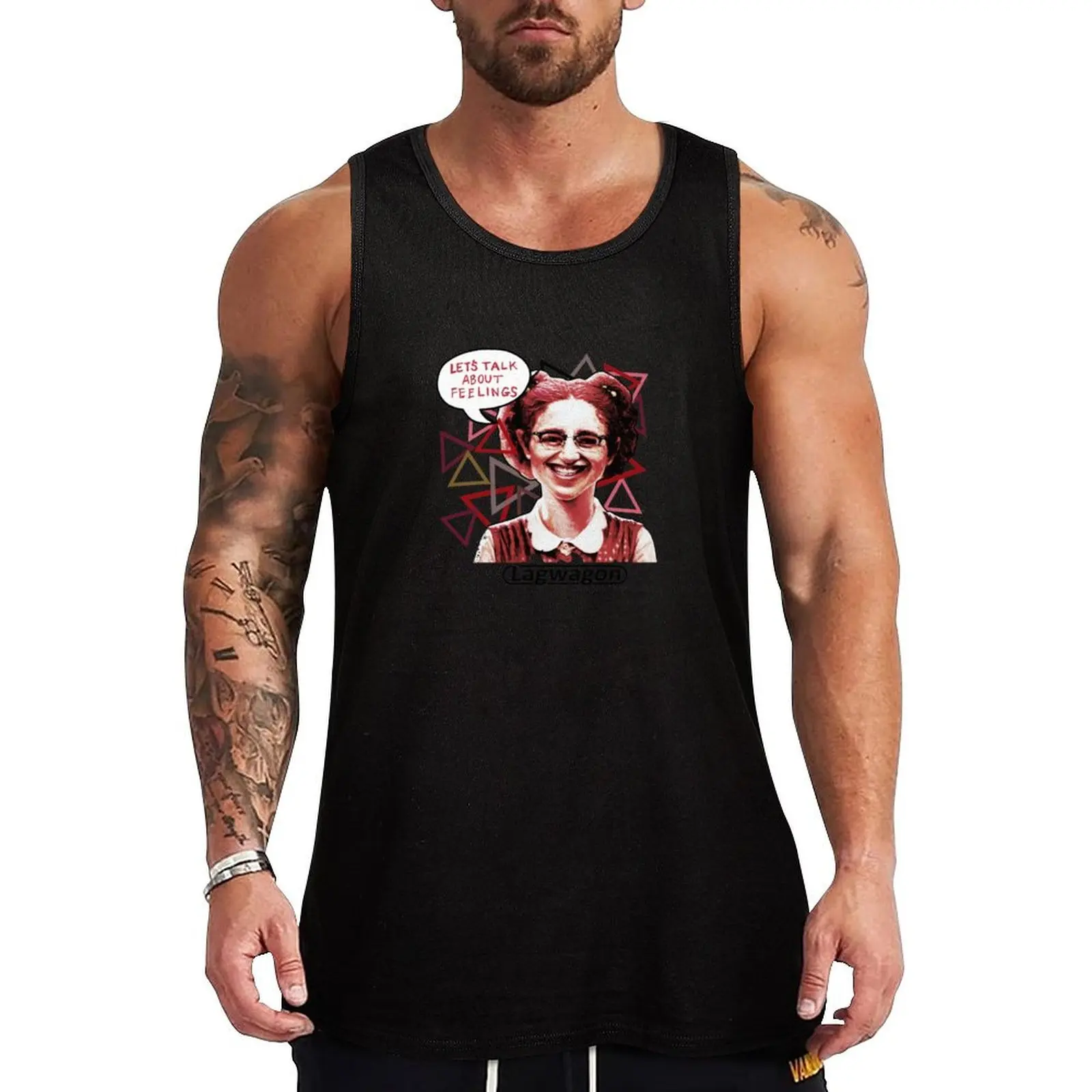 

Let's Talk About Feelings #2 Tank Top Plain Color Sleeveless Shirt Casual Basic Tank Top