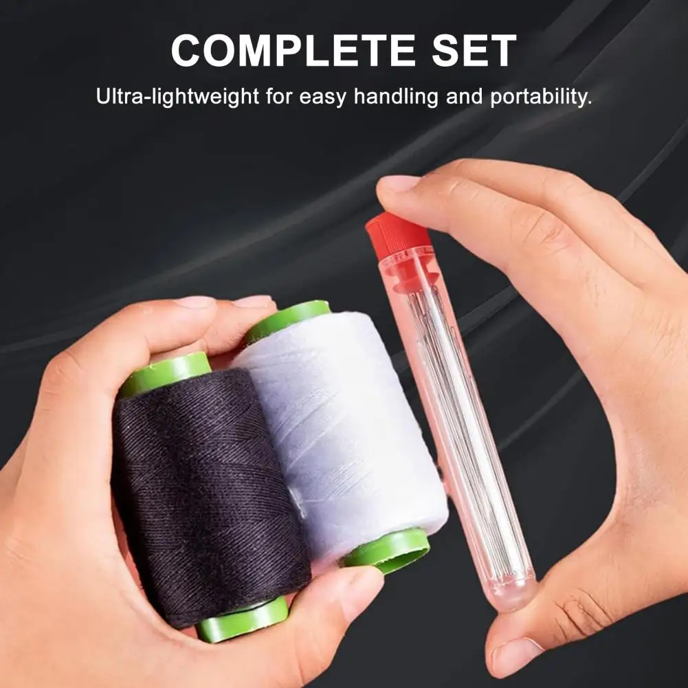 37 قطعة/المجموعة أدوات خياطة الإبر الموضوع طقم تصليح اليد مجموعة الخياطة اليدوية مع كشتبان مزيل التماس للنسيج المفروشات Craft بها بنفسك الحرفية
