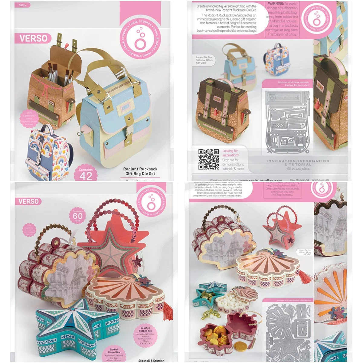 

New Seashell Radiant Rucksack Die Cutting Dies Craft Make Paper Greeting Card Making Template DIY Handmade Embossed Paper Card