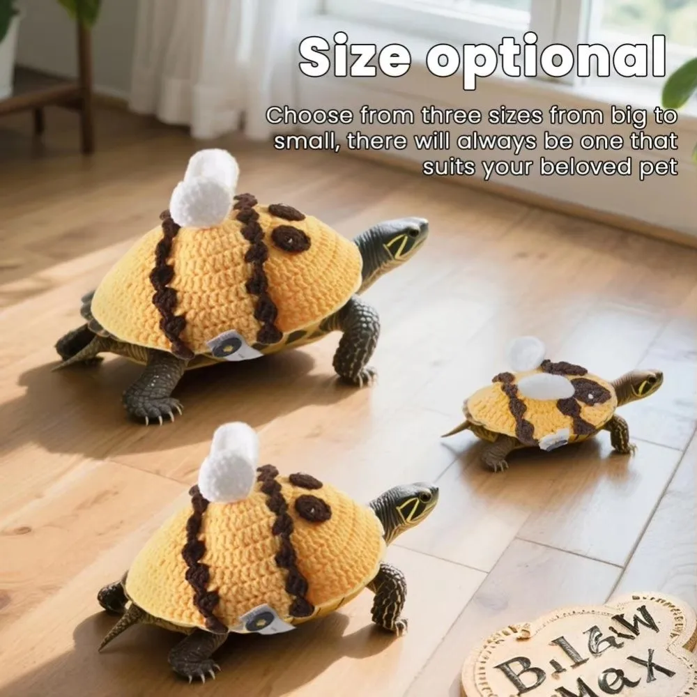 ペットトレーナー手作りカメセーターニット装飾ペット亀服暖かい蜂の形の亀の衣装冬シーズン