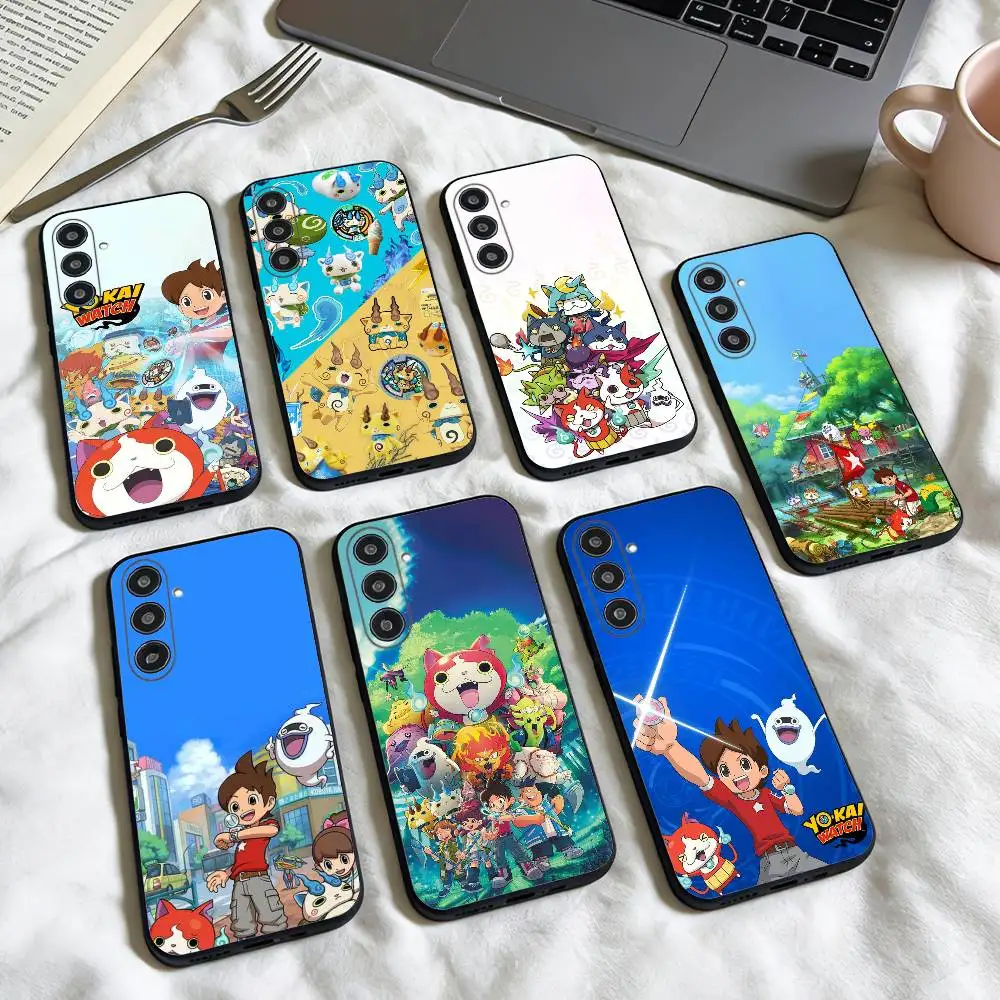 

Y-Yokai Anime W-Watch phone Case For Samsung Galaxy A73,A72,A71,A70,A53,A52,A51,Others Soft Black Shell