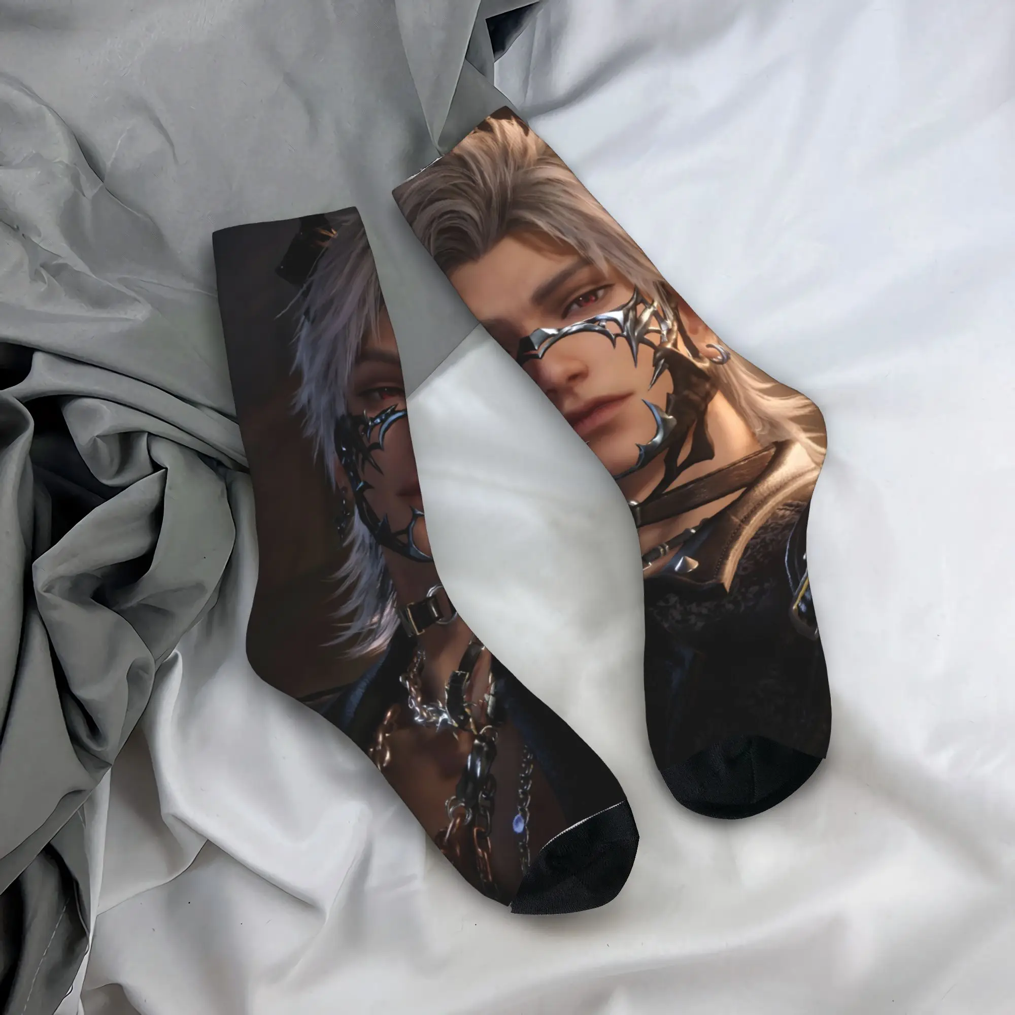 

Winter Warm Cool Women Men Love And Deepspace Sylus Socks Sweat Absorbing Middle Tube Socks