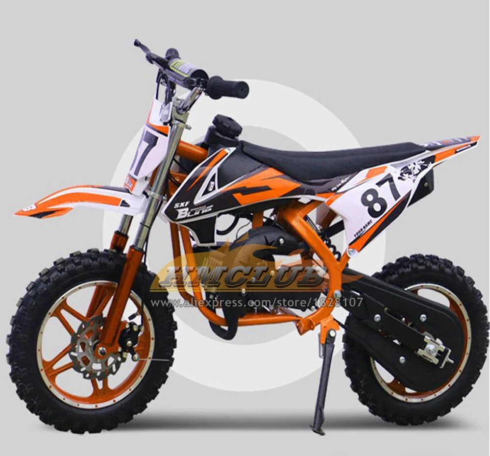 2023 49CC 50CC 2-Stroke ATV OFF-road Gasoline Motorcycle Racing MOTO Dirt Bike Motorbike For Toy Plaything Knickknack Play Game