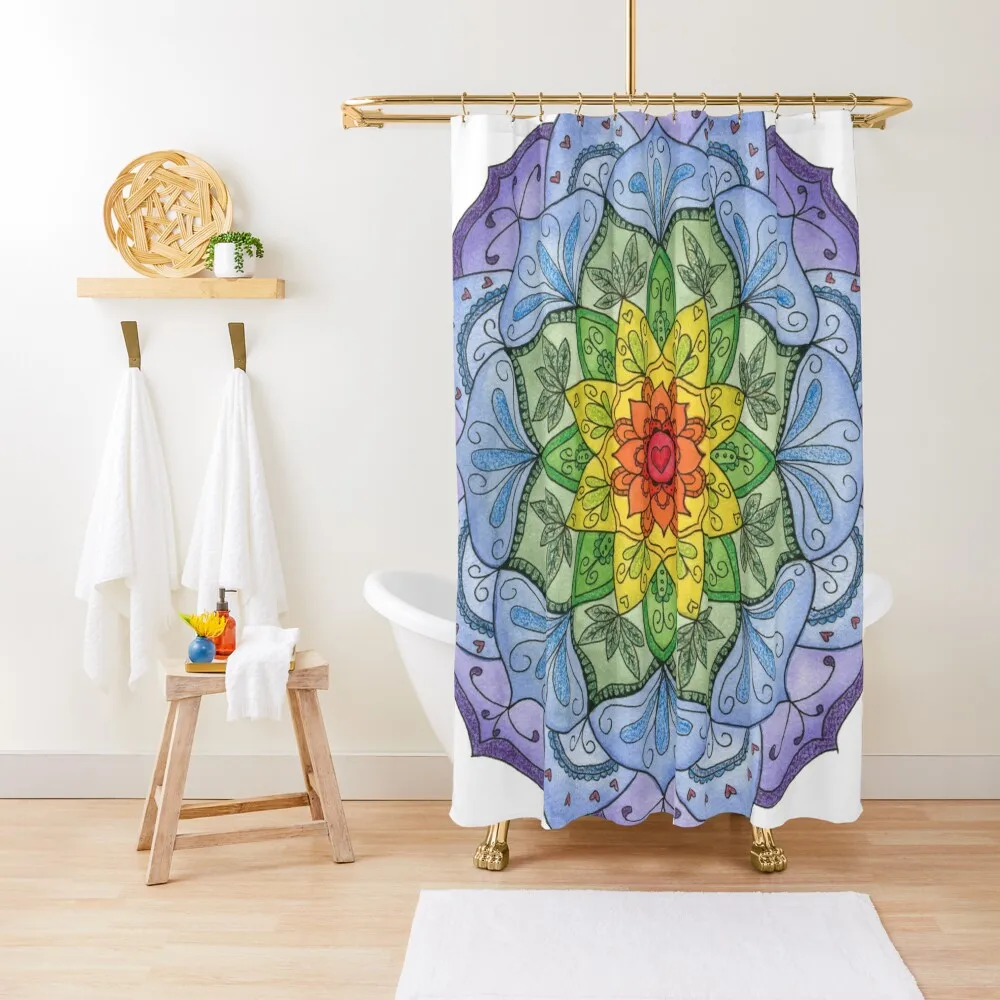 

Chakra Mandala Shower Curtain Bathroom For Shower Accessories For Shower And Services Cute Set For Bathroom Curtain