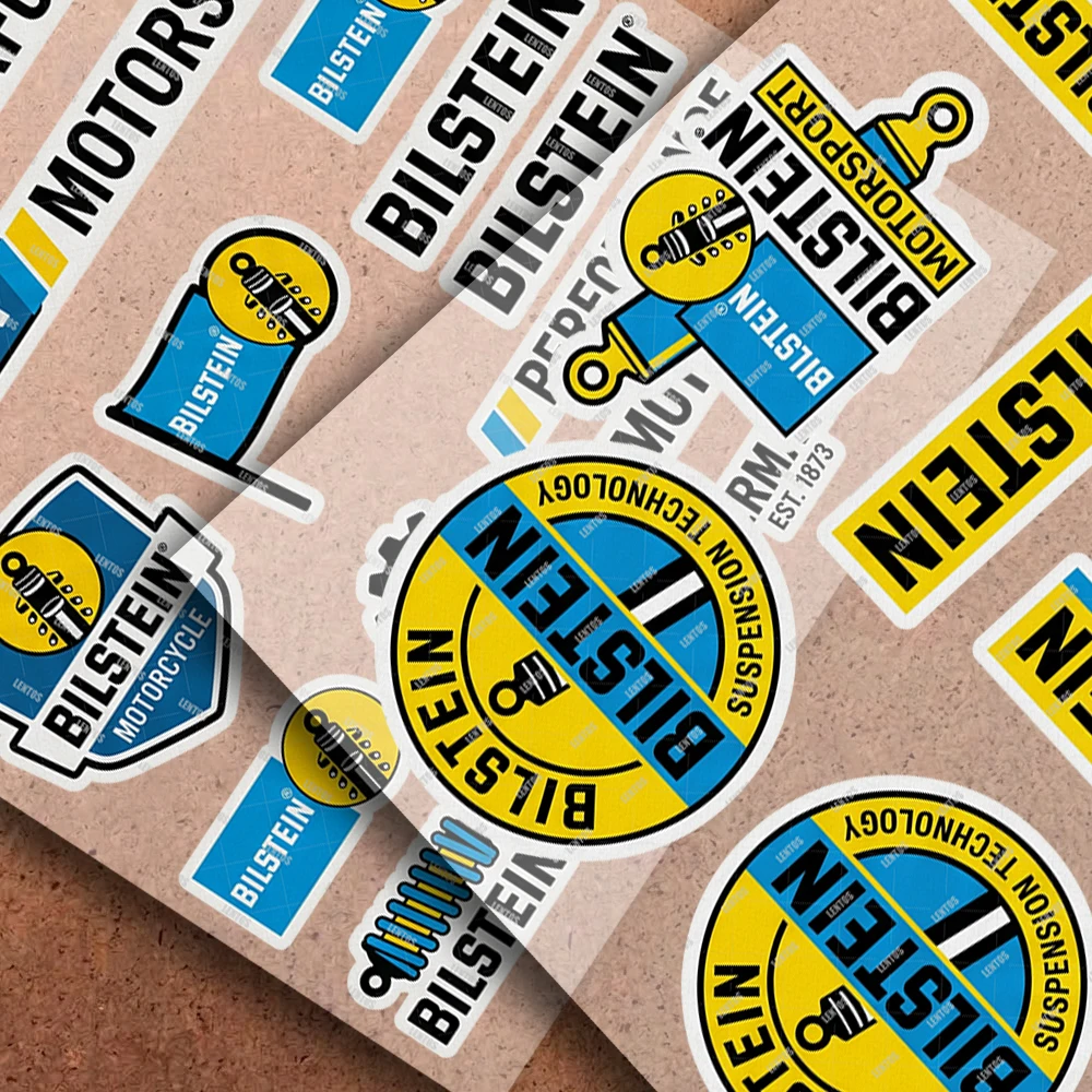 Motorcycle Reflective Decal Safety Sticker for Helmet Car Bike Durable Self-Adhesive for B-Bilstein