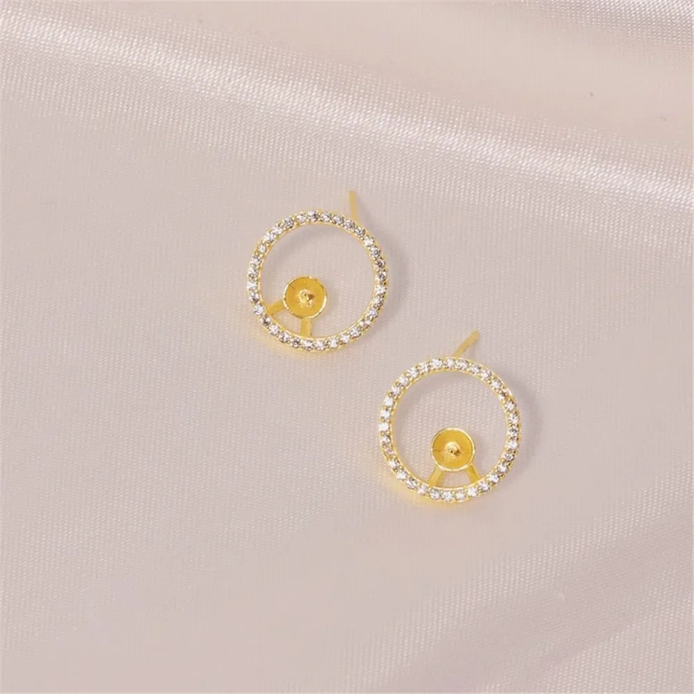 

Серьги из стерлингового серебра 925 пробы с жемчугом, принадлежности для самостоятельного изготовления ювелирных изделий, пустые стойки для сережек для аксессуаров ручной работы, без жемчуга