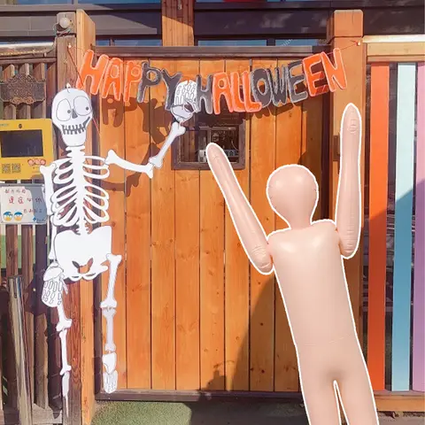 Inflatable Dummy Corpse PVC Thickened Doll Prop Suitable for Halloween Decorations  Holiday Atmosphere Decoration Props