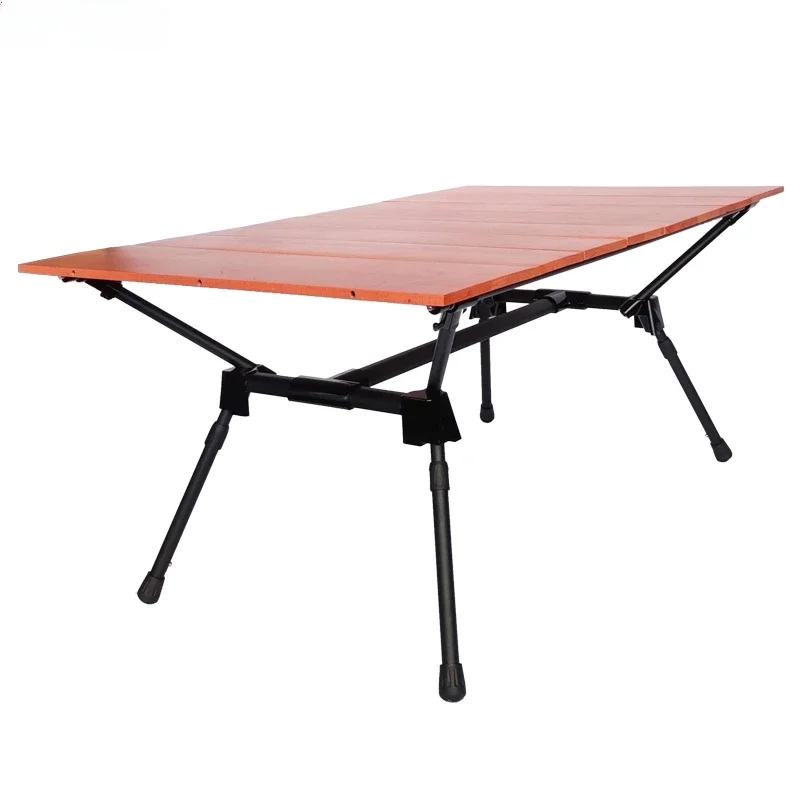 Outdoor Furniture Folding Camp Picnic Aluminum Alloy Wood Table Lightweight Beech Camping Tables For Travel