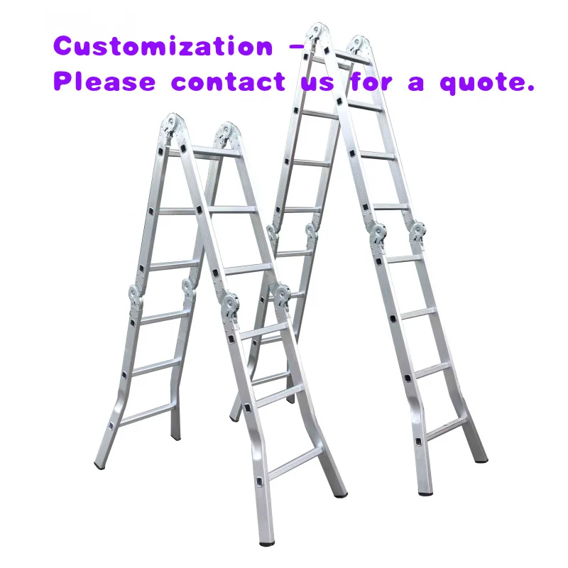 custom.CE/EN131 Certified Modern Aluminium Multipurpose Ladder Scaffolding Step Ladder Folding Telescopic Ladder with 150kg Capa