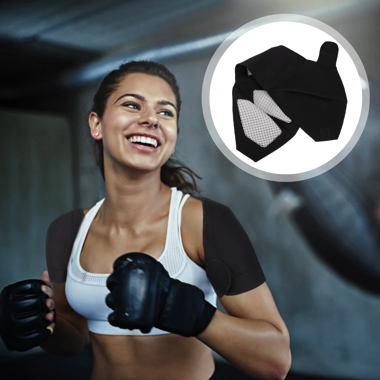 

Warm Shoulder Brace Support Sleeve Magnetic Stabilizer Adjustable Healing Rotator Cuff Protector Comfortable Long Wear Thin
