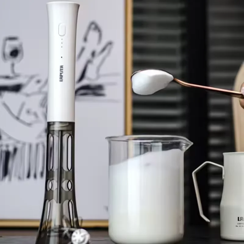 Handheld Electric Milk Frother Foamer Mixer for Coffee Matcha Protein Shake Egg Beater USB Home Kitchen Accessories Gift