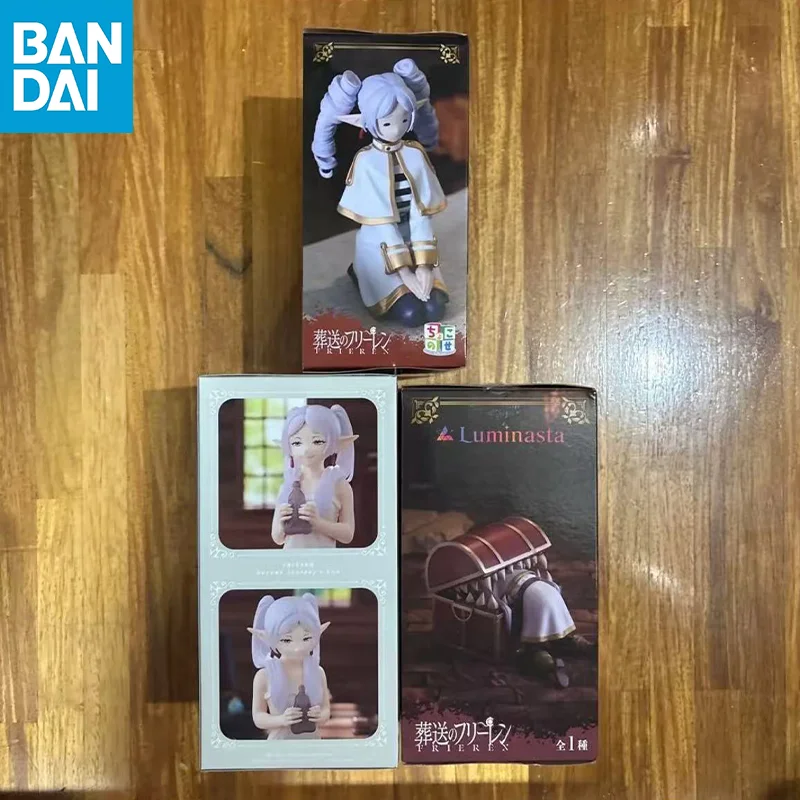 Genuine Bandai Banpresto Original Frieren: Beyond Journey's End Frieren Relax Time Anime Figure Toys Pvc Model Doll Gifts Toy