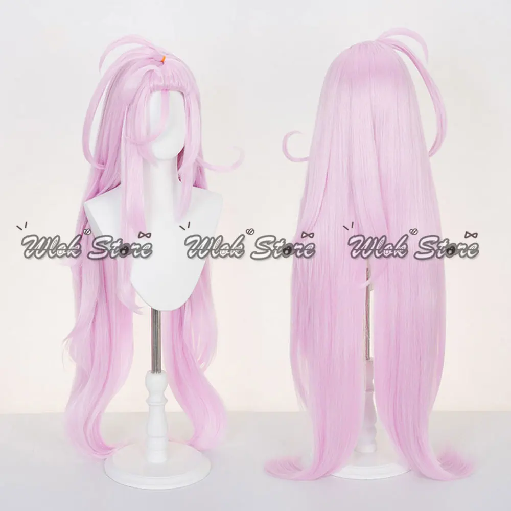 لعبة Genshin Impact Aino شعر مستعار تأثيري دبابيس الشعر النساء هالوين مقاومة للحرارة طويل الوردي شعر مستعار اصطناعي كرنفال اكسسوارات الحفلات