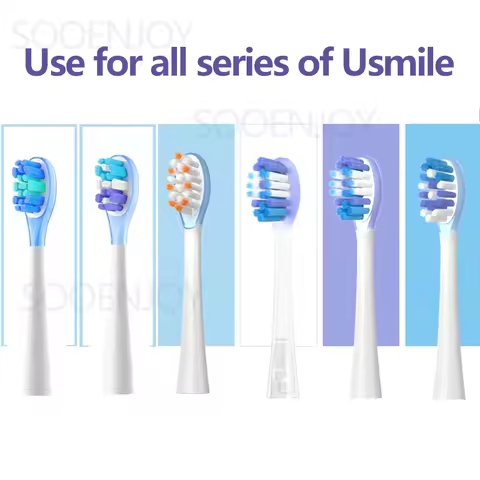 Toothbrushes Head for Usmile All Series Usmile Y1S/Y4/U1/U2/U3/P1/P4 Sonic Electric Toothbrush Soft DuPont Clean Nozzles