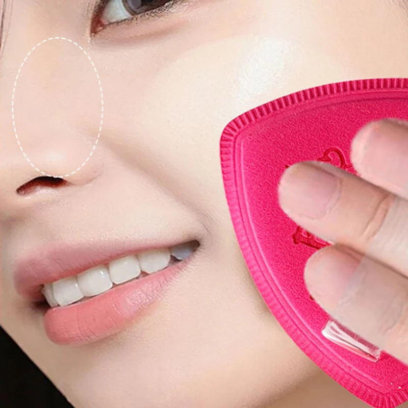 1 Stuks Poederdons Set Zachte Dikke Roze Tweeërlei Gebruik Nat & Droog Foundation Applicators Make-Up Spons Bladerdeeg Huidvriendelijke schoonheid Gereedschap