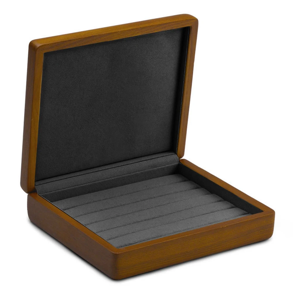 

Wooden Ring Box Watch Box Earring Box Bracelet Box Necklace Box Jewelry Storage Box Jewelry Organizer,Dark