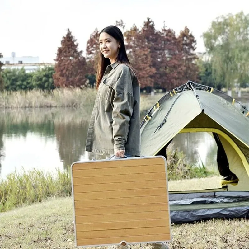 Portable and simple outdoor table camping stall picnic table