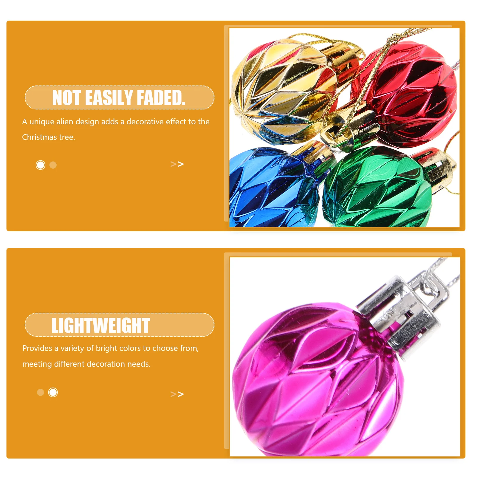 

12Pcs Xmas Tree Pendants Festive Hanging Balls Christmas Decoration Durable Party Ornaments Christmas Balls Xmas Tree Ornaments