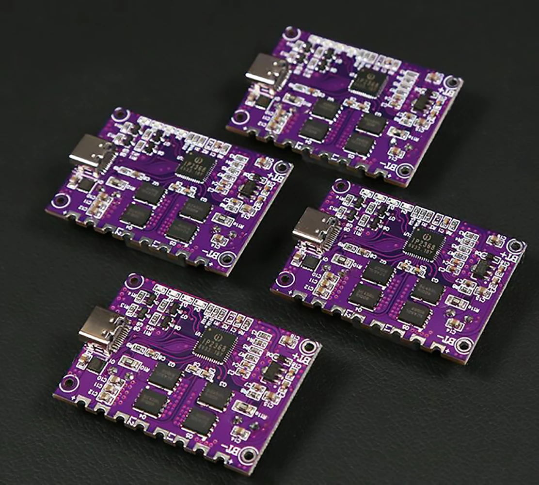 Módulo de carga rápida Pd bidireccional ip2368 100W Placa de módulo de tesoro de carga 4S