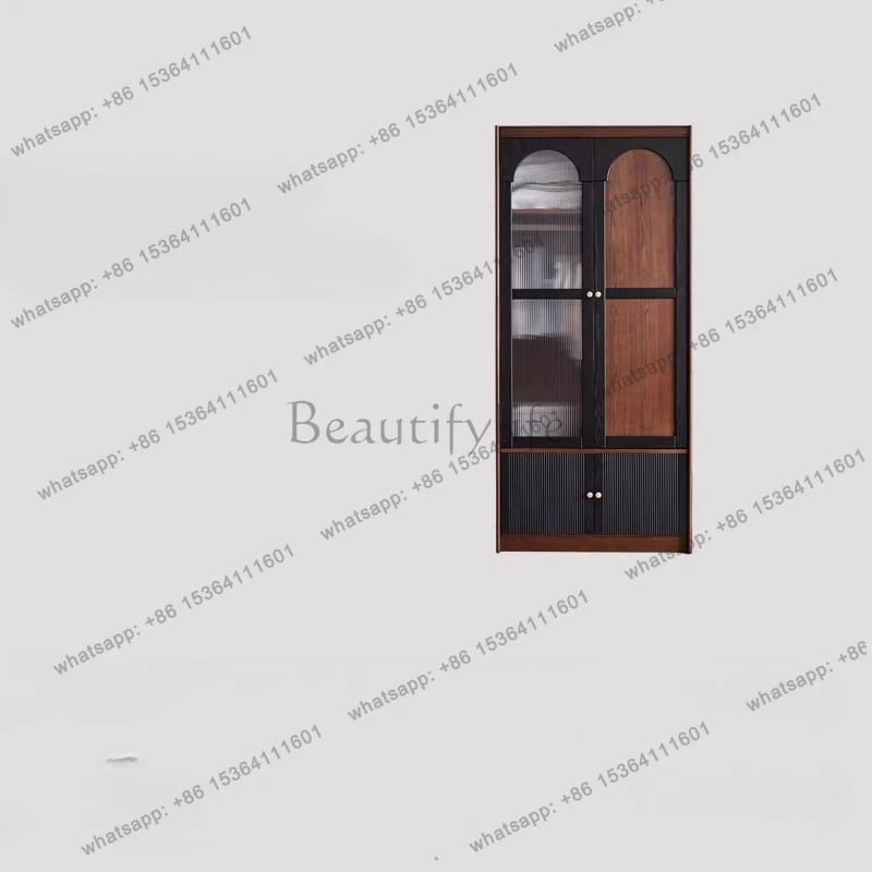 

French retro pure solid wood two-door wardrobe bedroom home hanging wardrobe antique storage American furniture