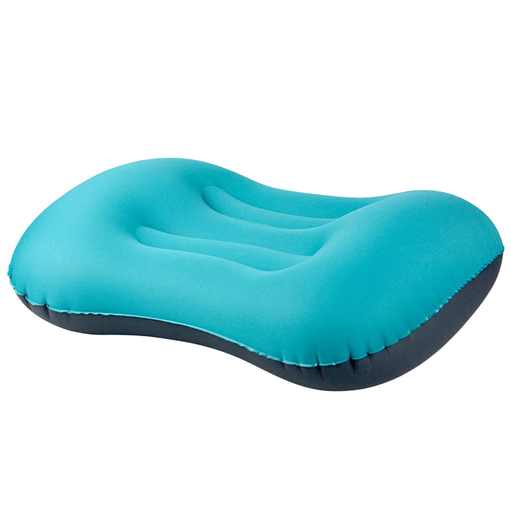 

Ergonomic Inflatable Pillow Outdoor Camping Hiking Travel Portable Self-Inflating Neck Cushion Air Valve Waterproof Lightweight