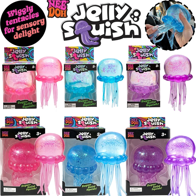 Needoh Large Size Transparent Jelly Sensory Toy Multicolor Emotional Release Stress Relief Hand Squeeze Toy Adults Portable Gift