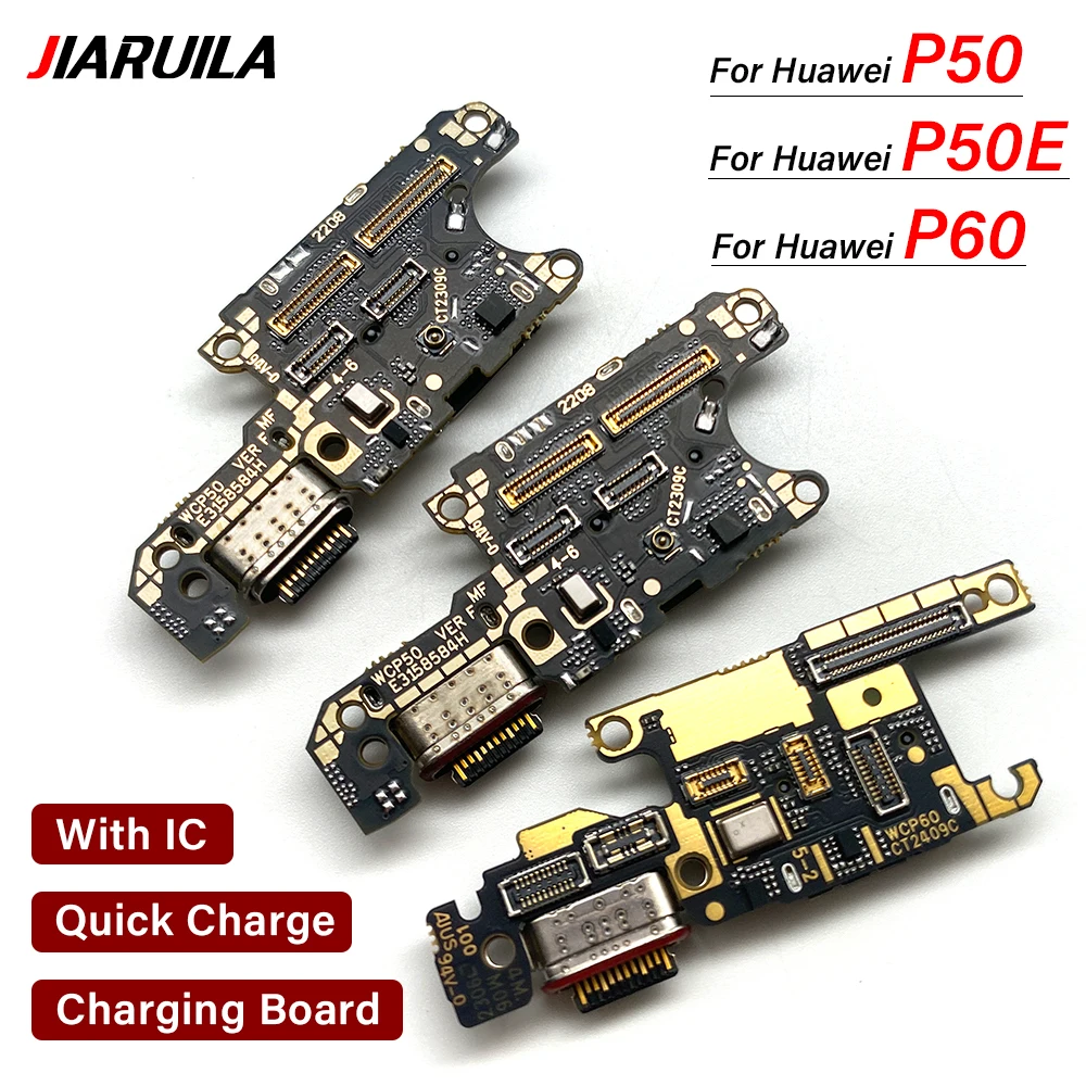 Dock Connector USB Charger Charging Board Port Flex Cable For Huawei Mate 40 50 50E 60 Pro P50 P60 P50E Pura 70 Pro