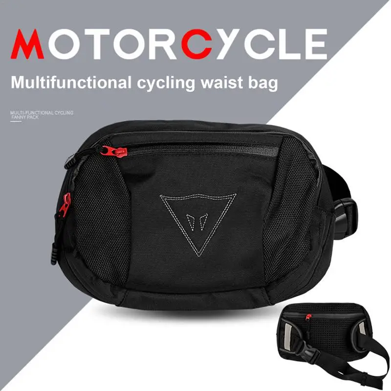 Riñonera reflectante impermeable para motocicleta, riñonera antiarañazos para exteriores, viaje, escalada, senderismo, monedero para teléfono móvil