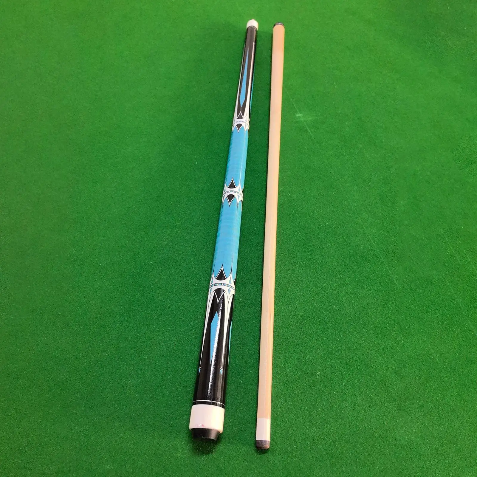 

Billiard Pool Cue Stick 1/2 Split Detachable Sturdy Multifunctional for Home Use 145cm with 13mm Tip Wood