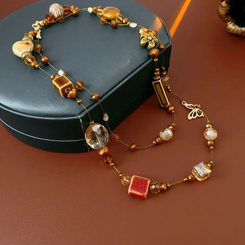 

Geometry Ceramic Beads Necklaces Cute Jewelry Ethnic Style Necklaces Decoration Butterfly Bohemian Drop Pendant Girls Gift