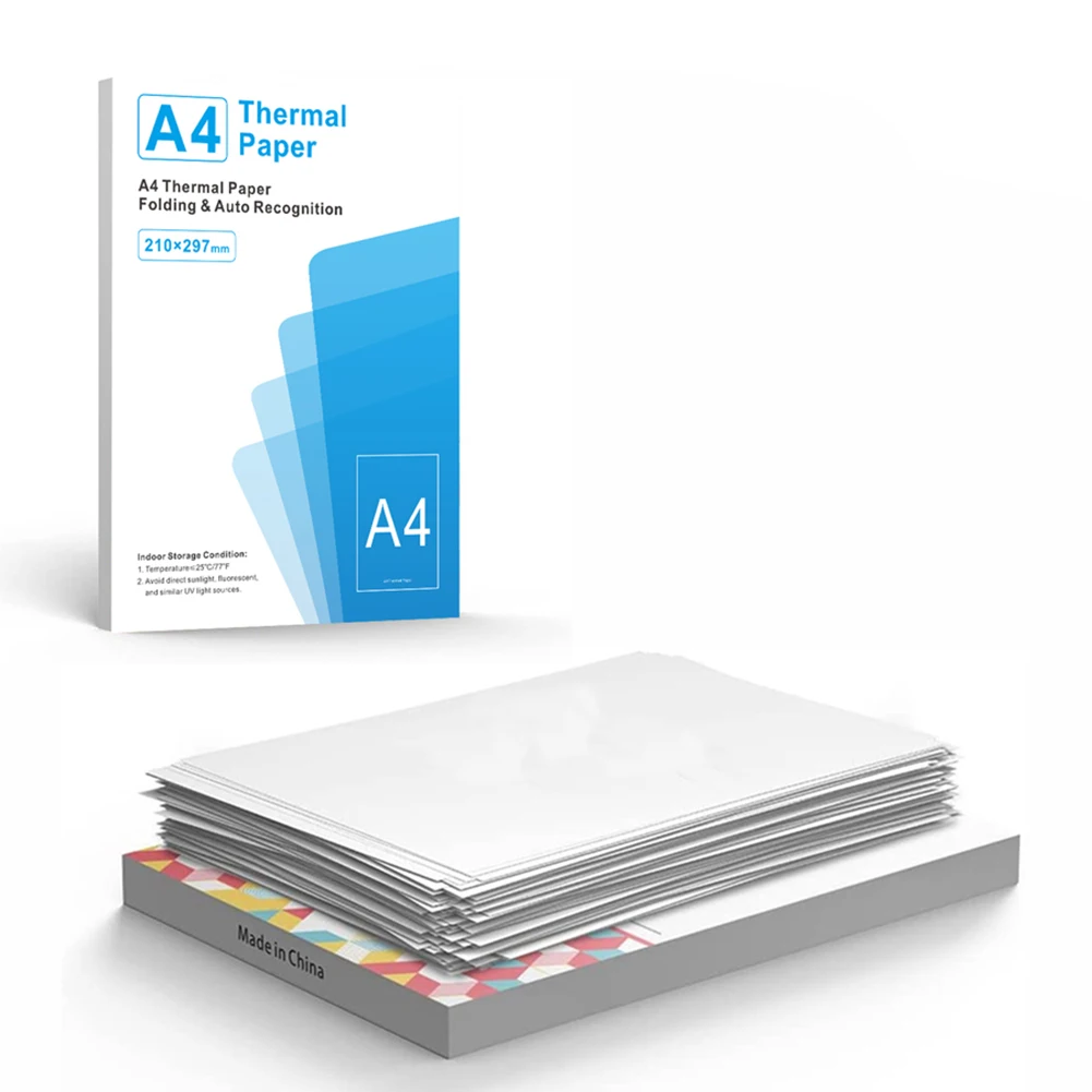 

Термобумага для непрерывной печати, 100/200 листов, с автоматическим распознаванием, многофункциональная, для складывания