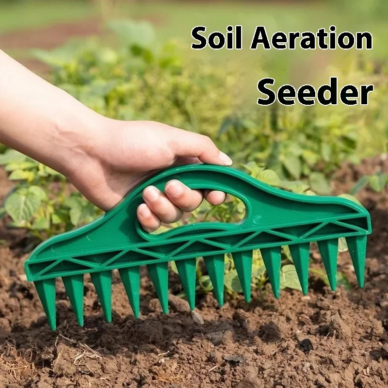

Quick Soil Planting Hole Puncher Vegetable Garden Tilling Seed Spacing Tool - Horticulture Seedling Planting Aid