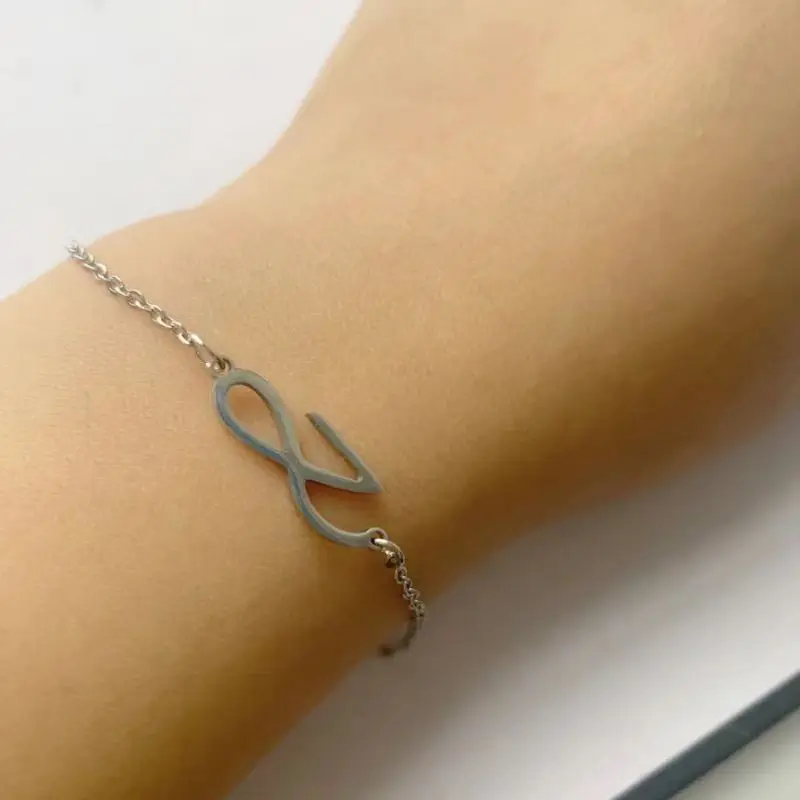 2024 Korean Wave New JUNGKOOK Design Letter Stainless Steel Bracelet Necklace Fashion Trend Fan Support Gift