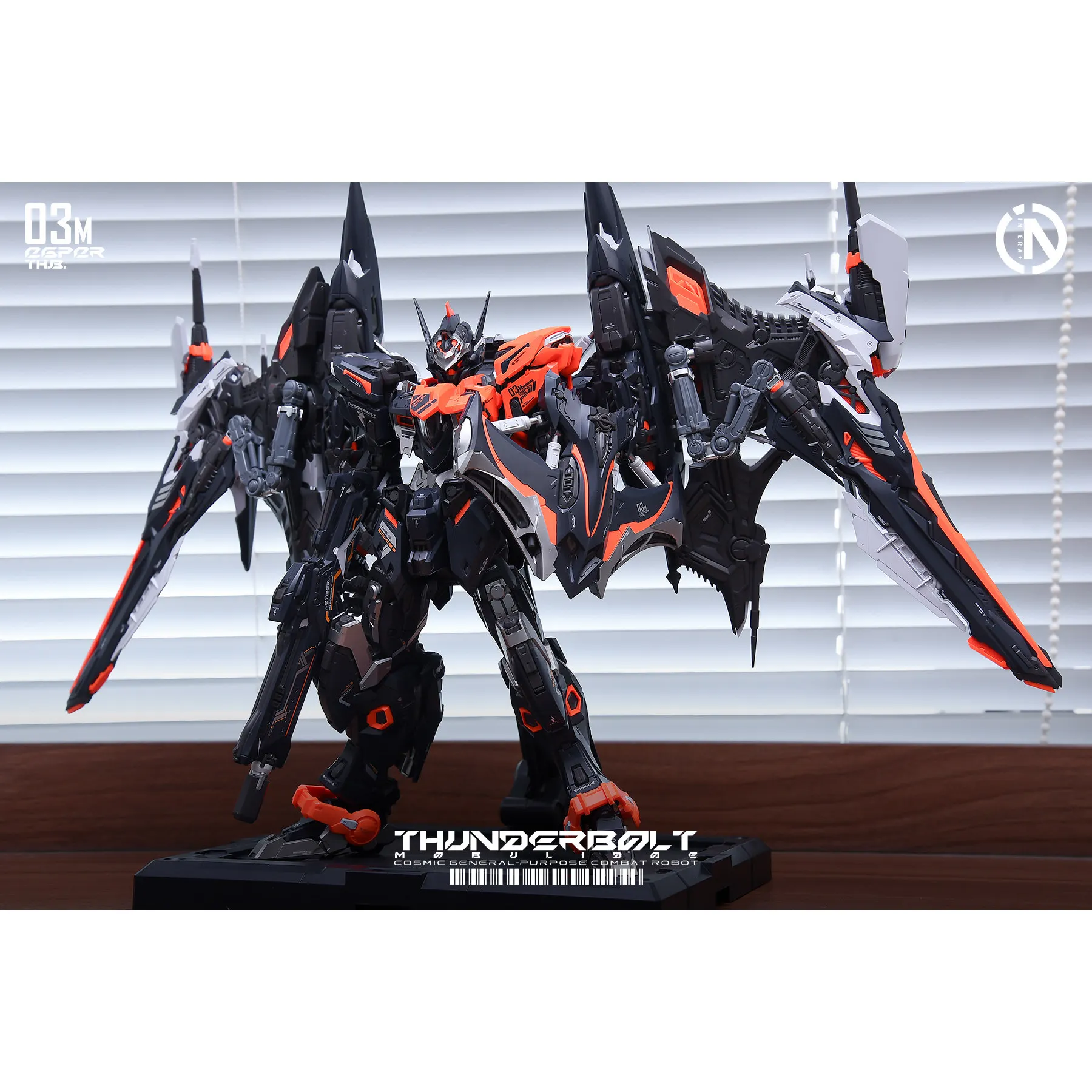 

In Stock INERA RMD Series Thunder Speed Manta Ray 1/100 21cm Articulated Assemble Mecha Fan Collection Gift