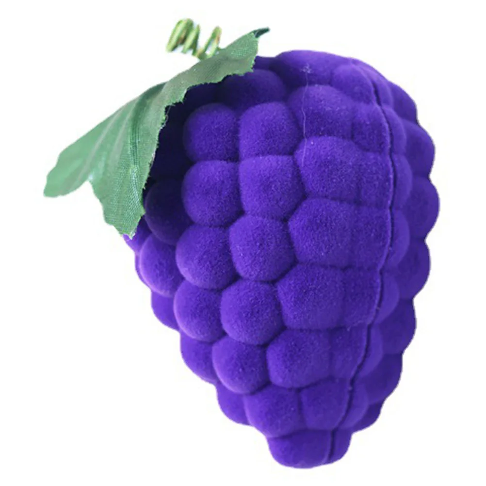 

Коробка для колец в форме винограда, футляр для хранения ювелирных изделий, фруктовый дизайн, помолвка, свадебное предложение, органайзер для колец, подарочная шкатулка для драгоценностей