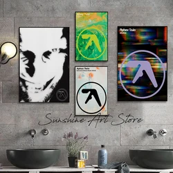 Aphex Twin (AFX) Richard David James Selected Ambient Works 90s Album Poster  Music Wall Art Canvas Print Electronic Music Print