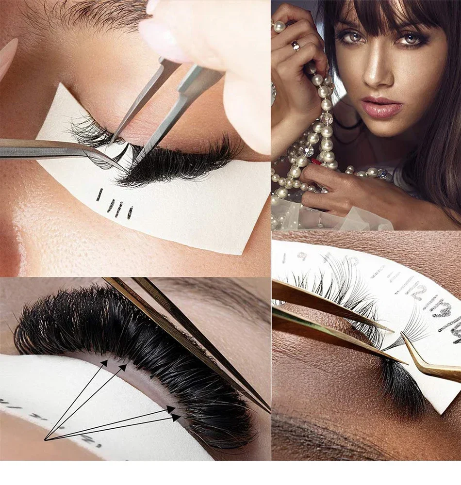 110 Stück/Rolle Augen-Wimpern-Gel-Pads Klebeband Wimpernverlängerungs-Aufkleber Augenpad Make-up-Zubehör Klebebänder Unter-Augen-Patches Schaumstoff – Detail 6