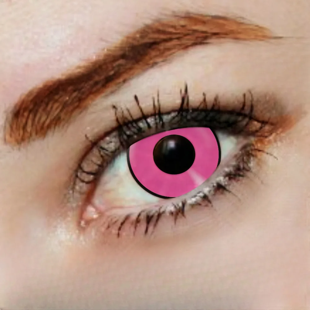 Coslens 2pieces/pair Halloween Eyewear Cosplay Cosmetics Colored Contact Lenses lentes de contacto CL221 Pink Manson