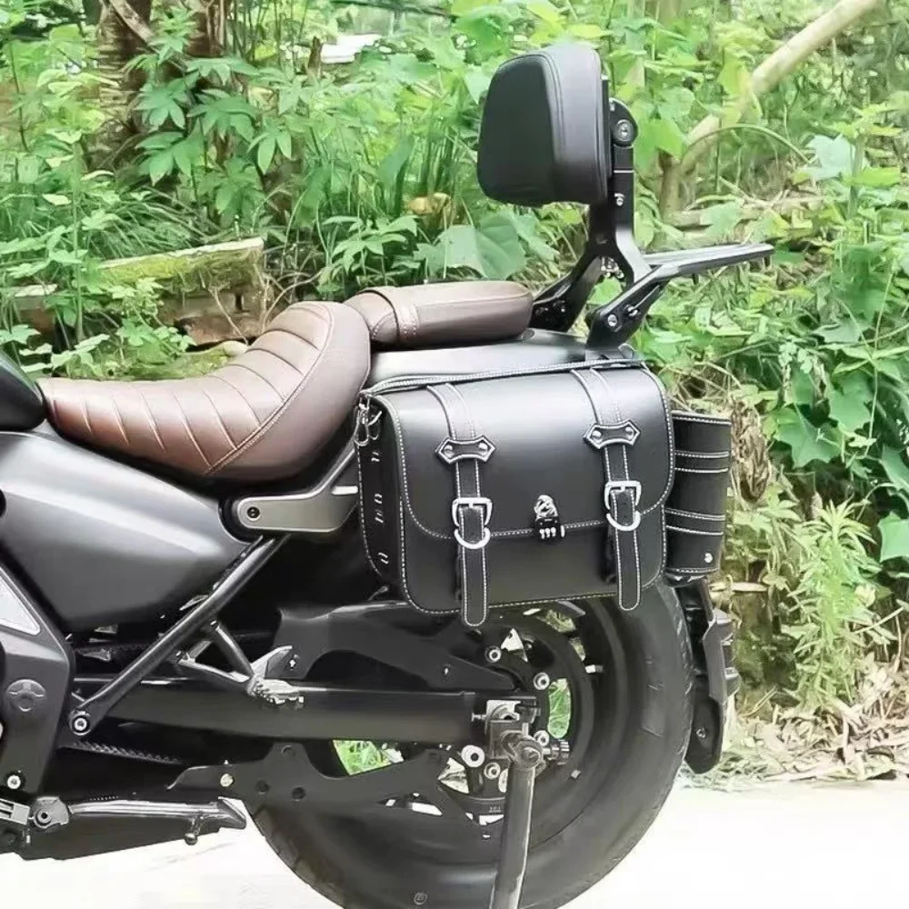 【Premium quality】For Benda Chinchilla 300/350/450/500 quick release bag motorcycle retro side luggage accessories
