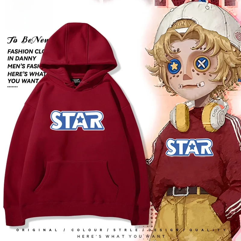 

Свободная толстовка с капюшоном в стиле студенческой повседневной одежды, косплей-костюм M Morton Circus Performer, смесь хлопка и полиэстера