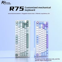 RK R75 Pro Gaming Keyboard: Wireless Tri-Mode Custom Mechanical for PC Office & E-Sports Design for Both Girls and Boys