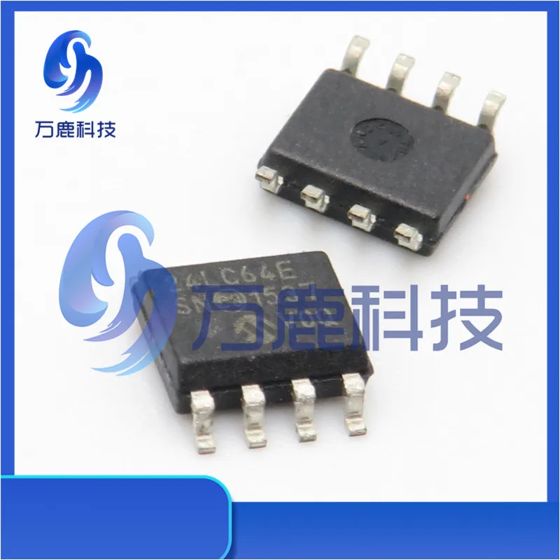 24Lc64-E/Sn Eeprom Serial-I2C 64K-Bit 8K X 8 3.3V/5V Automotive Aec-Q100 8-Pin Soic N Tube